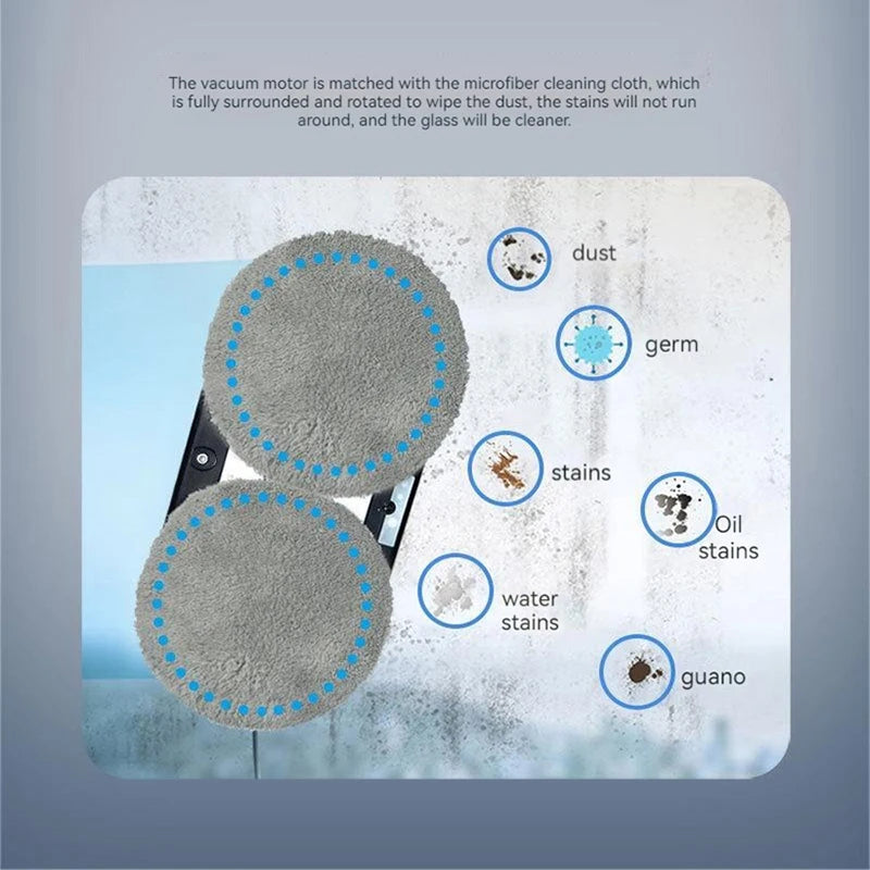 ZippyHome professional microfiber replacement pads for window cleaning robots, available in 12 to 48 piece bulk packs.