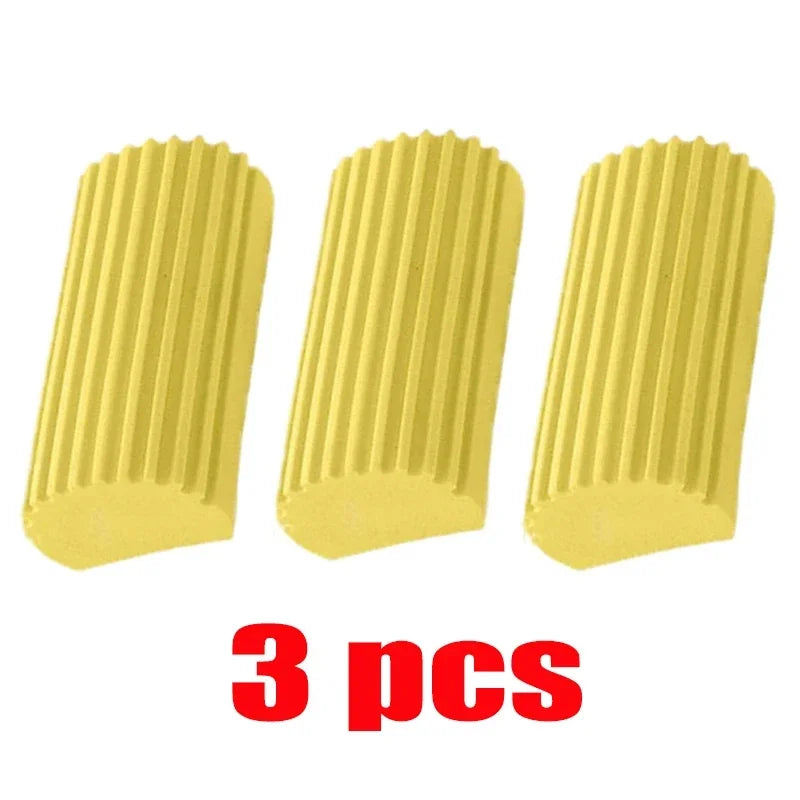 Three yellow foot pedals with red text indicating '3 pcs' on a white background

