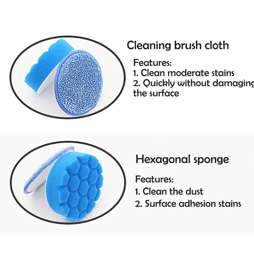 ZippyHome 9-in-1 replaceable head set for electric spin scrubber featuring 4 versatile cleaning brushes