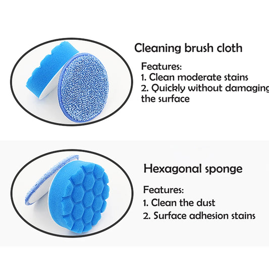ZippyHome 9-in-1 replaceable head set for electric spin scrubber featuring 4 versatile cleaning brushes