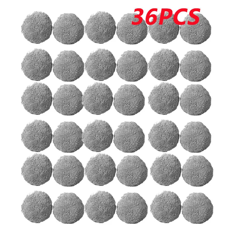 ZippyHome professional microfiber replacement pads for window cleaning robots, available in 12 to 48 piece bulk packs