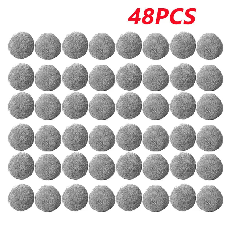 Bulk set of 48 microfiber pads for professional window cleaning services or large home maintenance