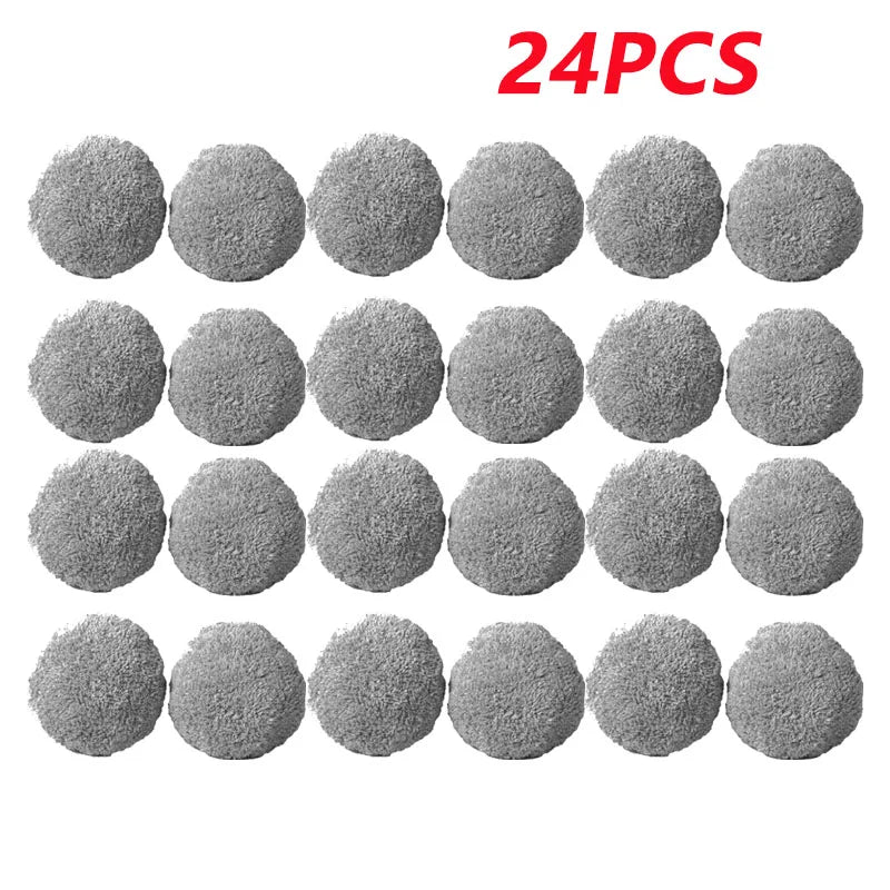 ZippyHome professional microfiber replacement pads for window cleaning robots, available in 12 to 48 piece bulk packs.