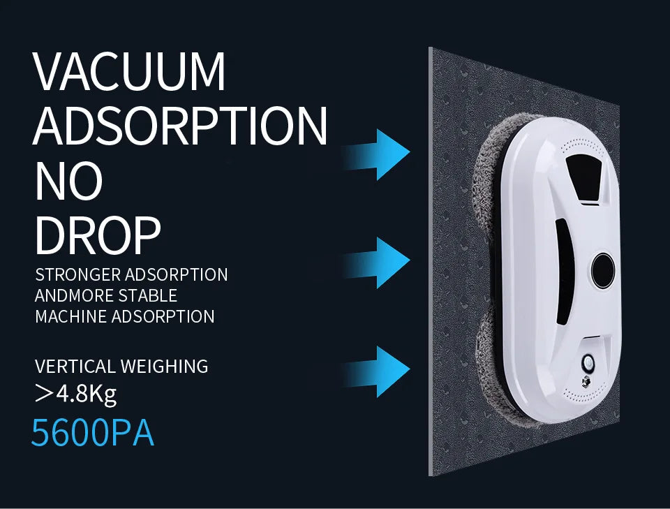 Close-up of ZippyHome window robot removing dust and fingerprints from exterior glass for a streak-free finish.