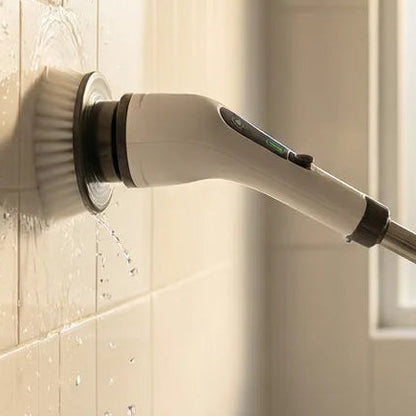 ZippyHome electric spin scrubber with 9 replaceable heads for deep kitchen and bathroom cleaning